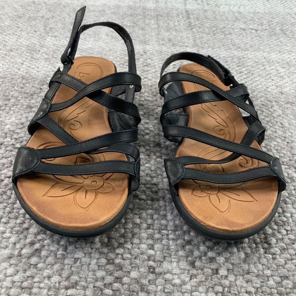 b.o.c. Born Concept Sandals Womens 10 Black Strappy Slingback BC0001409 CHL23